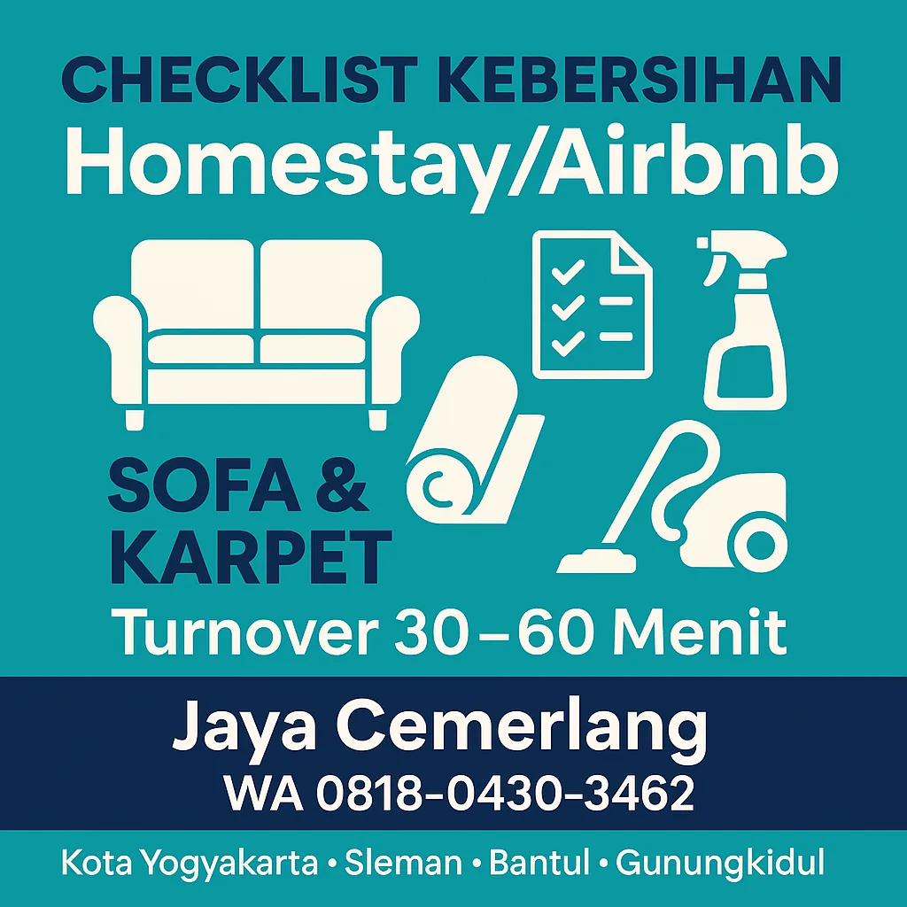 Checklist Kebersihan Sofa & Karpet