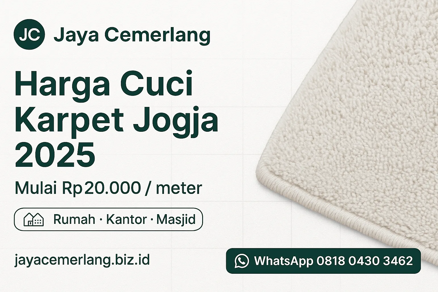 Harga Cuci Karpet Jogja 2025