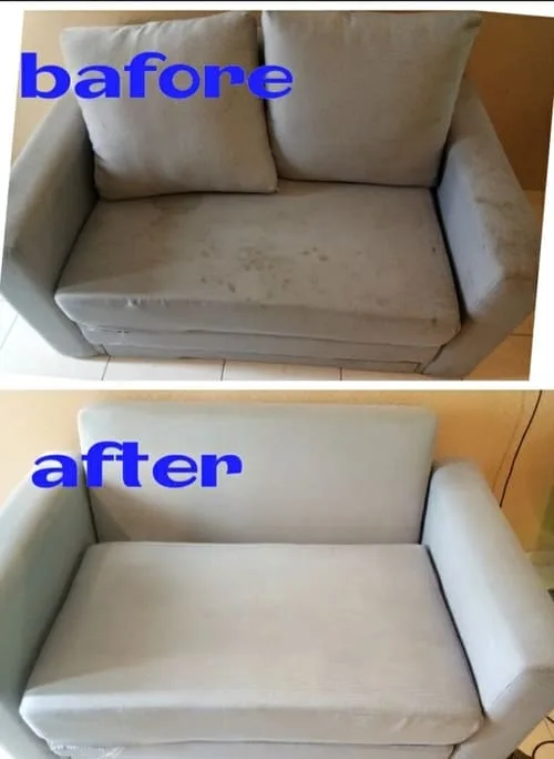 x Before after cuci sofa Jogja