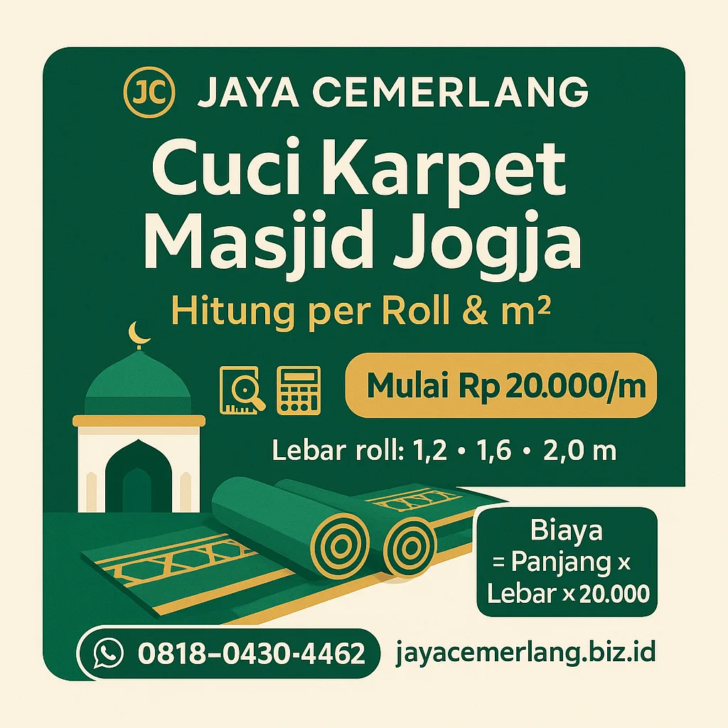Cara Hitung Biaya Cuci Karpet Masjid