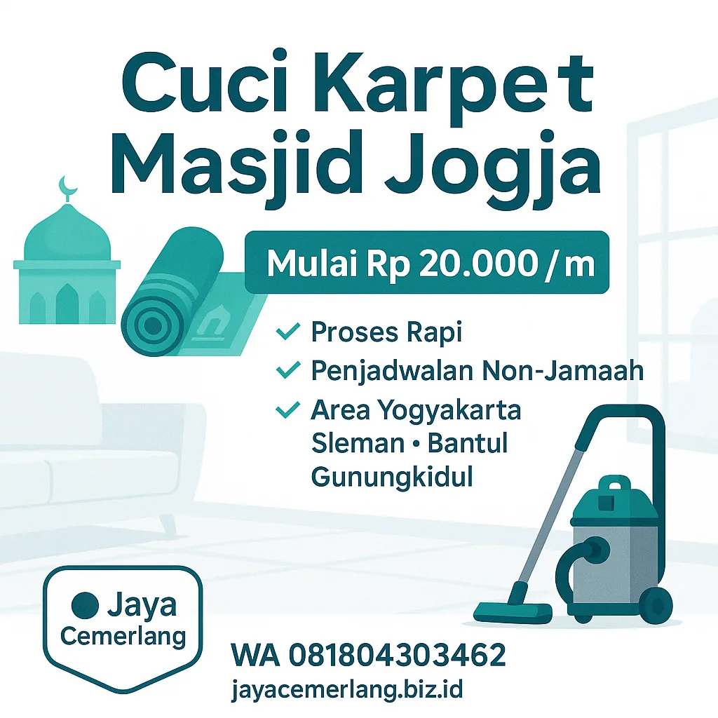 Cuci Karpet Masjid Jogja