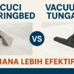 Cuci Springbed vs Vacuum Tungau