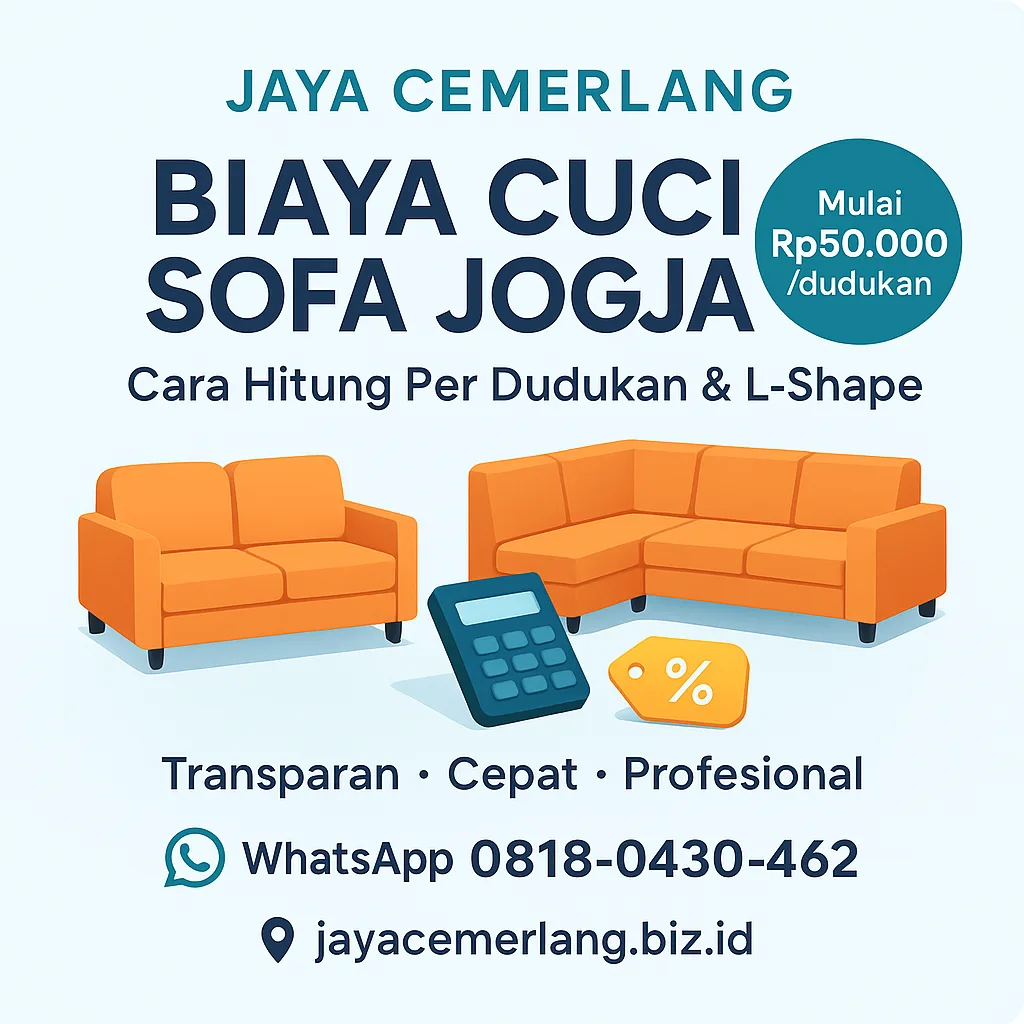biaya cuci sofa jogja