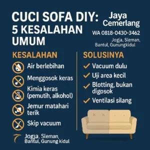 cuci sofa sendiri